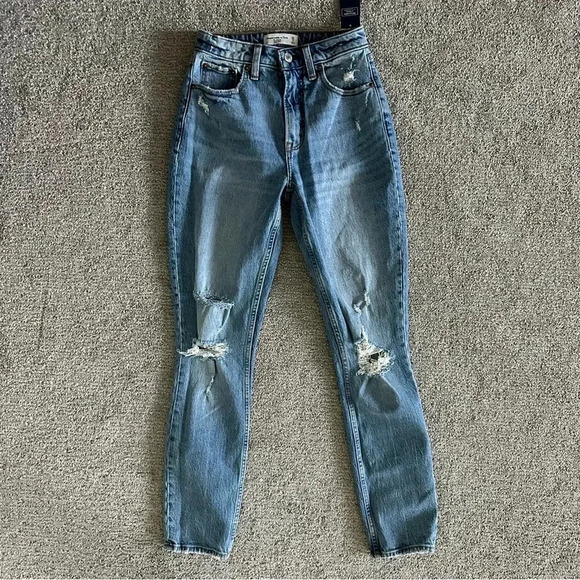 Abercrombie & Fitch The Skinny High Rise Jeans Size 25 Long - Picture 1 of 8